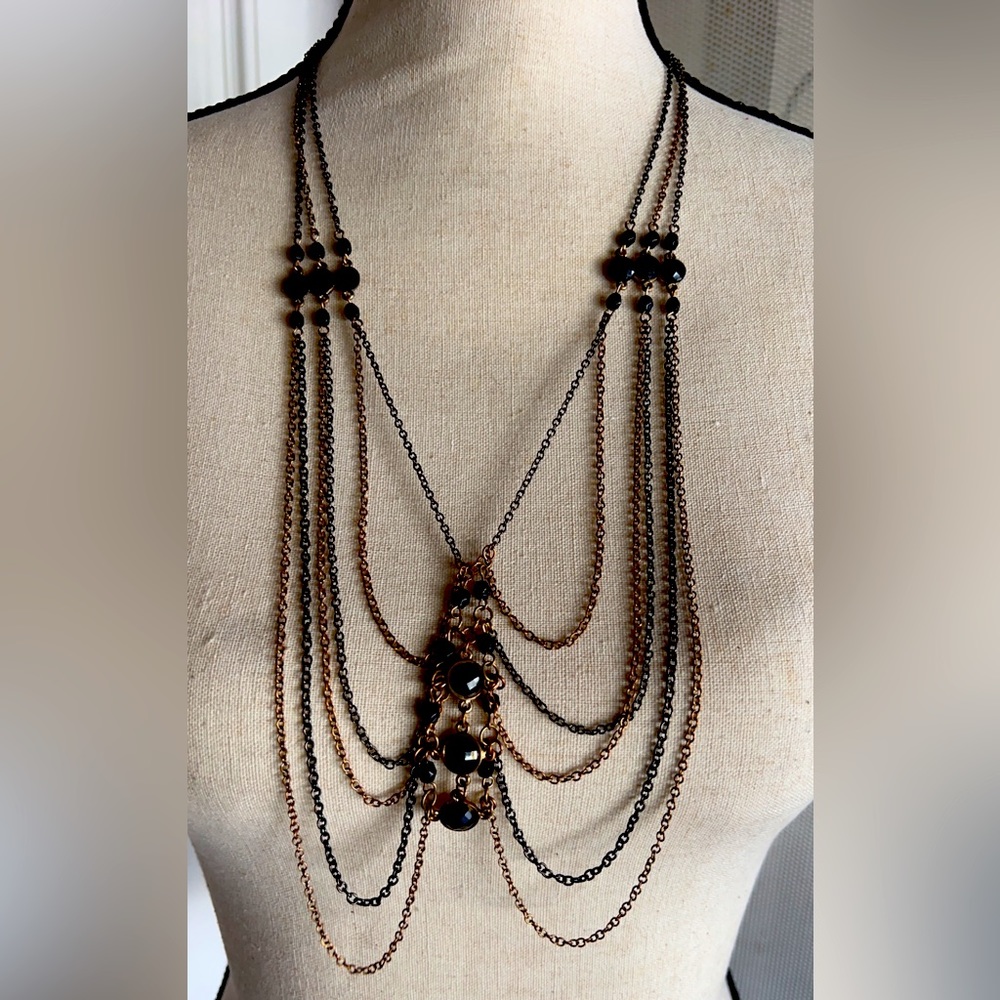 BCBG drop chain necklace